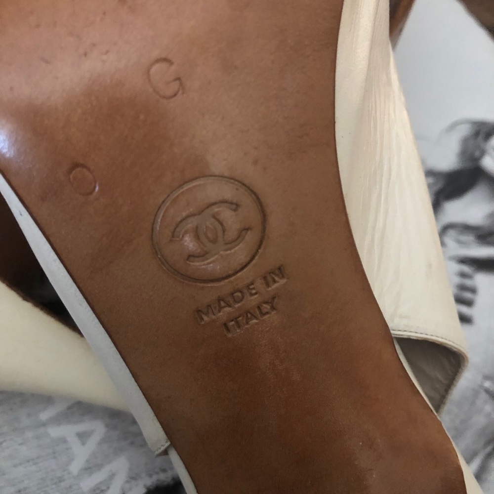 🔥💖Chanel Authentic Leather Slingbacks - Picture 8 of 15